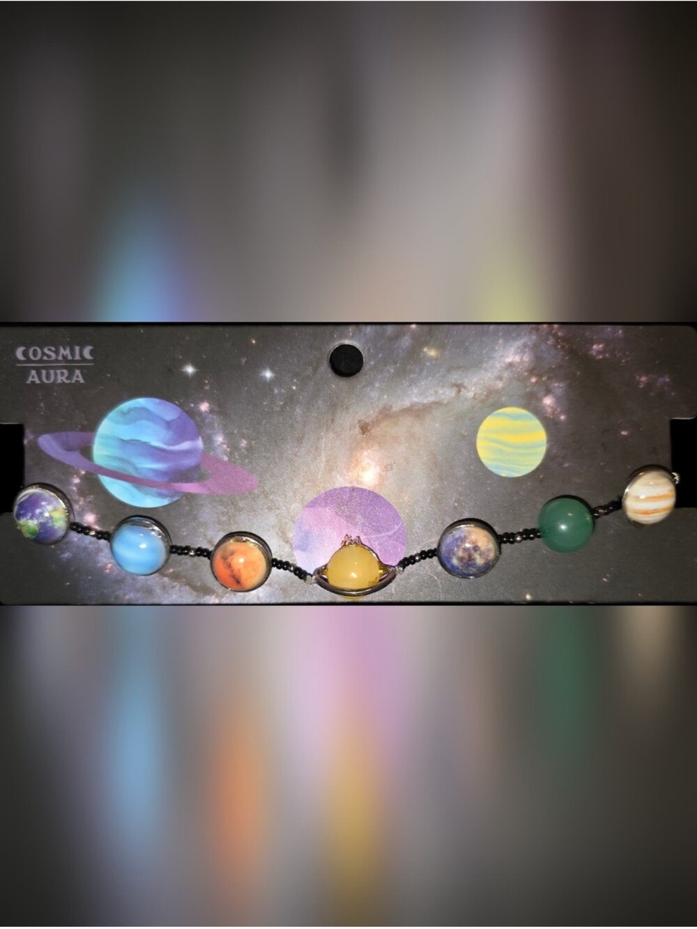 Cosmic Aura Planet Choker Necklace - Picture 3 of 3